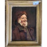 Attributed to Newlyn School circa 19th century, Portrait of a fisherman, oil on canvas, unsigned,