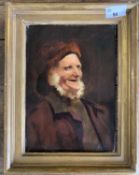 Attributed to Newlyn School circa 19th century, Portrait of a fisherman, oil on canvas, unsigned,