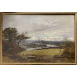 H.C.S.Wright (British, 20th century), Industrial riverside landscape, oil on canvas, signed,