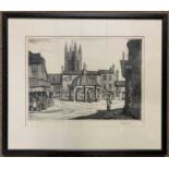 Henry James Starling (British, 1905-1996), 'Bungay, Market Place', limited edition etching, numbered