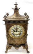 Brass mantel clock