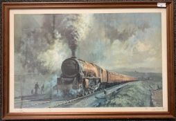 Alan Fearnley (British, b.1942), limited edition steam train chromolithograph, signed and numbered