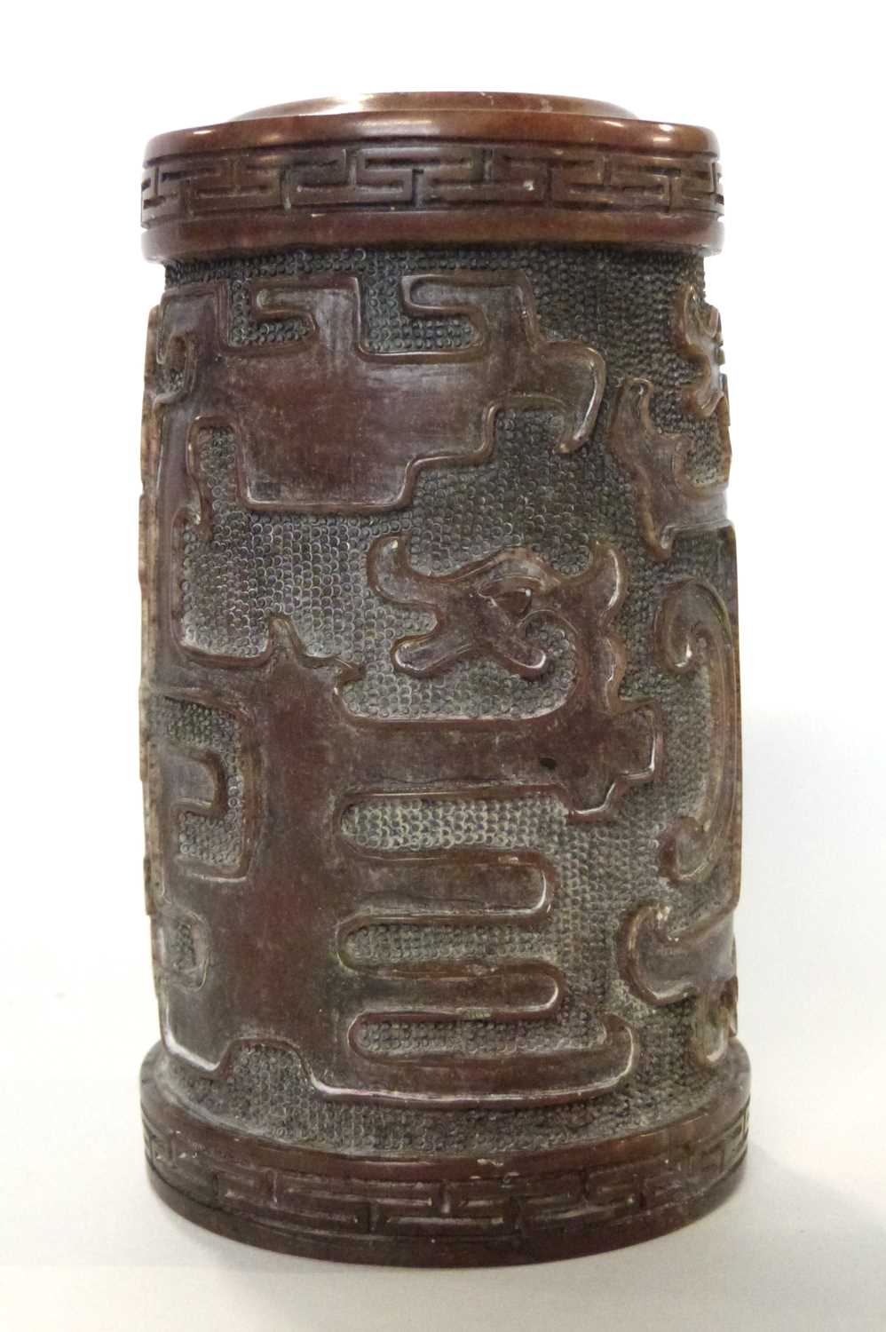 Chinese Alabaster jar - Image 2 of 8