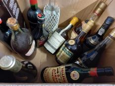 Mixed lot: to include brandy, port, marsala and others, (14)