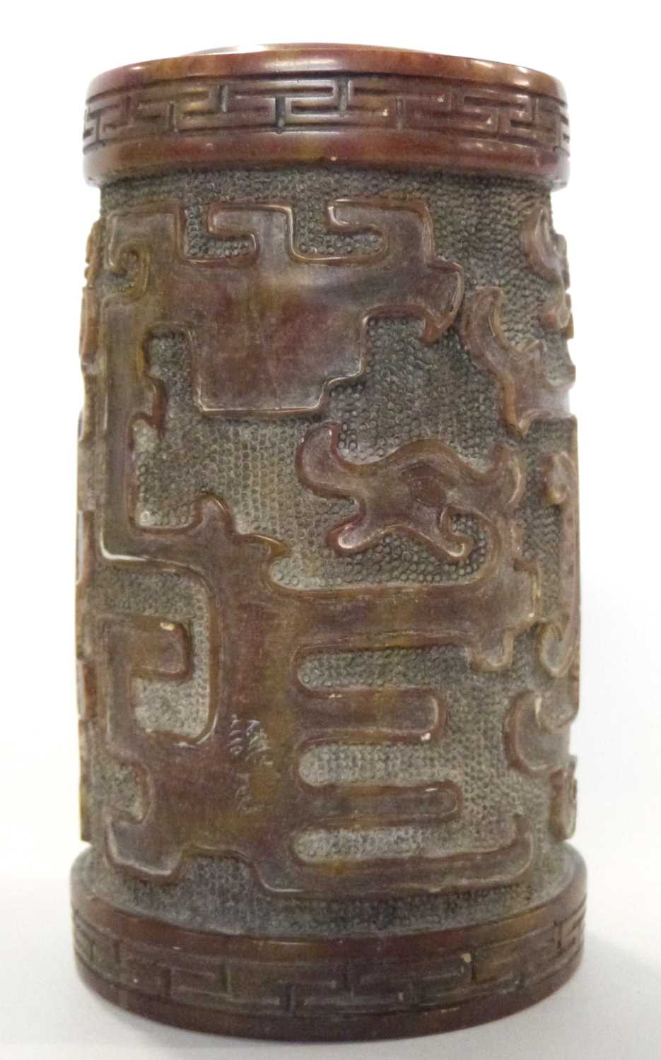 Chinese Alabaster jar - Image 4 of 8