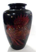 Japanese lacquer vase