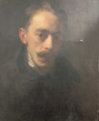 Attributed to John Frederick Pettinger (British,1877-1939), Bust portrait of a gentleman, oil on