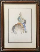Michael Ponder (b.1943, New Zealand), "The Drover", watercolour, signed and dated '91, 36x51, framed