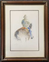 Michael Ponder (b.1943, New Zealand), "The Drover", watercolour, signed and dated '91, 36x51, framed