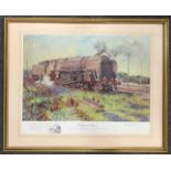 After Terence Cuneo (British,1907-1996), "Autumn of Steam". limited edition chromolithograph,