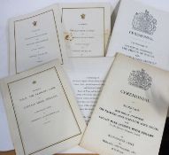 Programs for the marriage of the then Prince Charles, Prince of Wales to Lady Diana Spencer, two