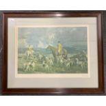 After Sir Alfred Munnings (British,1878-1959), A pair of Hunting scenes, lithographs in colours,