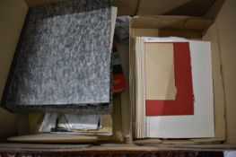 Stamp Collecting Interest - A box containing an accumulation of various loose stamps, first day