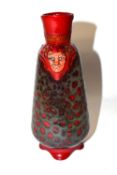 A Royal Doulton archives Jianyang vase with a flambe type design, 22cm high