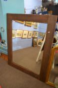 A 20th Century large wall mirror set in a reclaimed pine frame, 118 x 148cm
