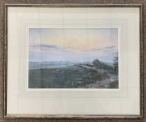 Margaret Glass (British,b.1950),'Towards Weybourne', pastel on paper, initialed, dated '86, 23x34cm,