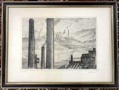 Jean Donnay (French,1897-1992), Six etchings of French locations: 'Basse Meuse', 'Liege', 'Ardenne',