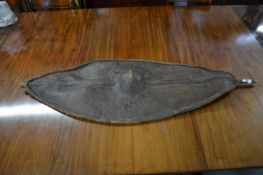 Early 20th century Massai Tribal hide shield, possible elephant hide