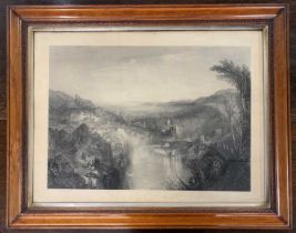 William Miller (Scottish,1796-1882), after JMW Turner, 'Modern Italy', engraving, 43x60cm, framed