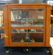 Stanton Instruments Ltd, a cased set of chemists precision balance scales model MT1A