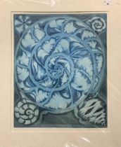 Maureen Cooper (British, 20th century), 'Shell Design', aquatint, signed and numbered 6/50 in