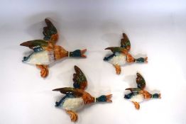 A group of Beswick ducks numbers 1, 2, 3 and 4