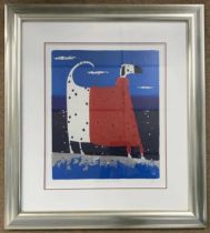 Govinder Nazran (British,1964-2008), 'Keeping me Warm', limited edition giclee, numbered 99 and