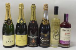 Joseph Perrier Champagne, Yapp Champagne, Berentzen Signature Zwetschge Fruit Liqueur, Koakoa