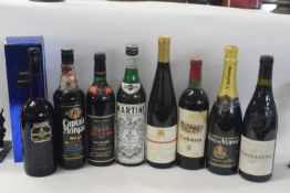A mixed quantity of wines and spirits to include Highland Prince whisky, Captain Morgan, Smirnoff,