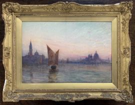 Thomas Hodgson Liddell RBA (British, 1860-1925) "The Red Sail, Venice Lagoon", watercolour, signed