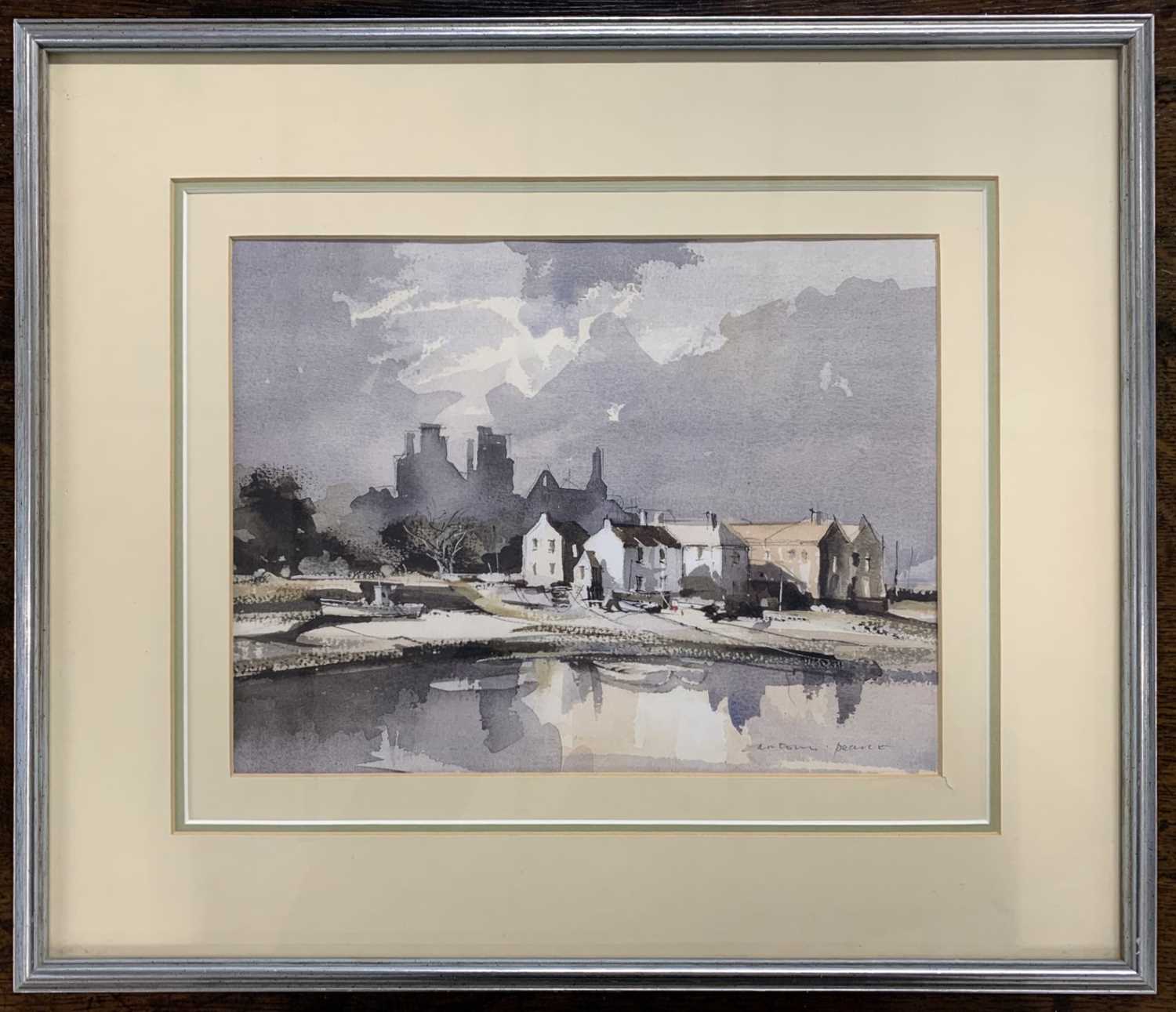 Anthony Pearce FRSA (British,1933-2019), 'Kirkcubright, River Dee', watercolour, 24X31cm, framed and