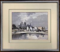 Anthony Pearce FRSA (British,1933-2019), 'Kirkcubright, River Dee', watercolour, 24X31cm, framed and
