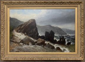 Frederick Tully Lott (British,1828-1899) label attached on canvas verso inscribed: 'Babbacombe