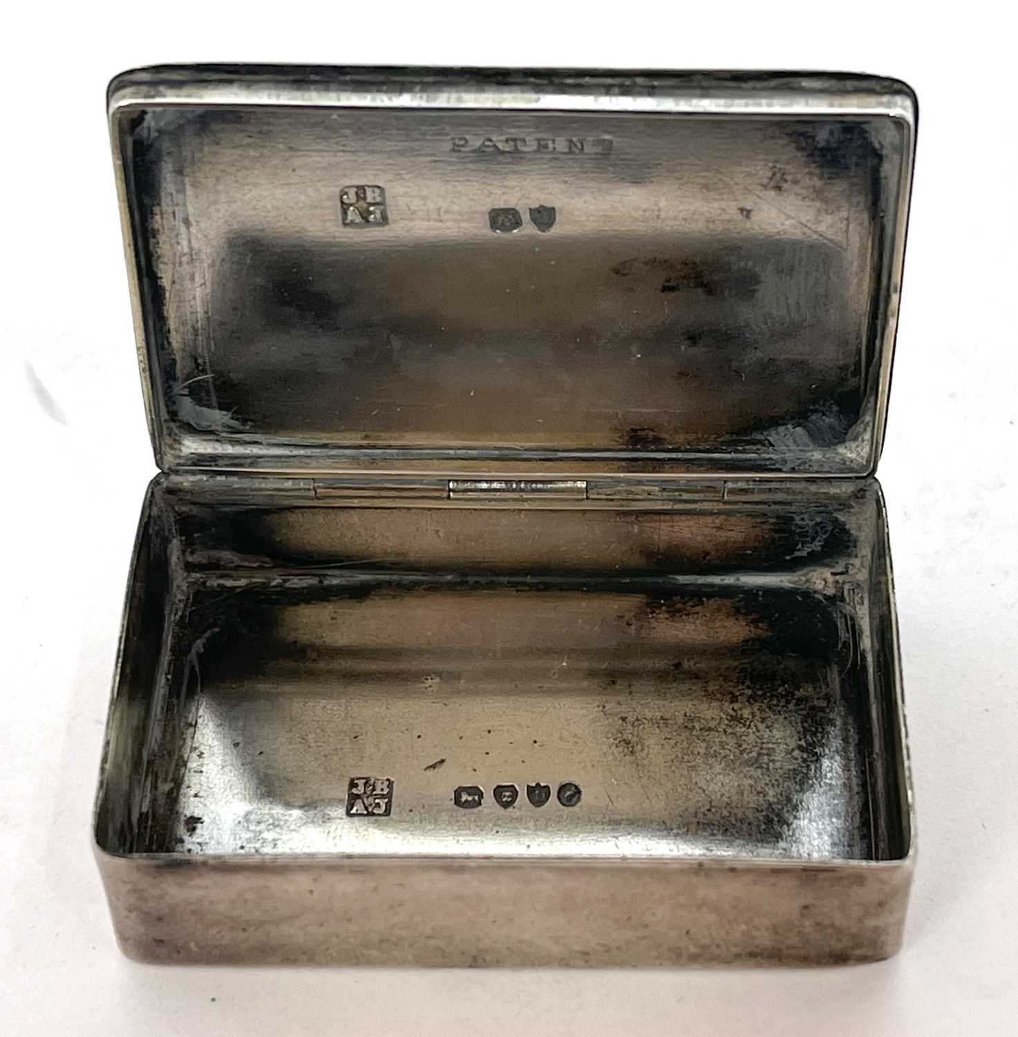 Victorian silver vesta box case with striker, the plain polished lid engraved with an eagle's - Image 8 of 10