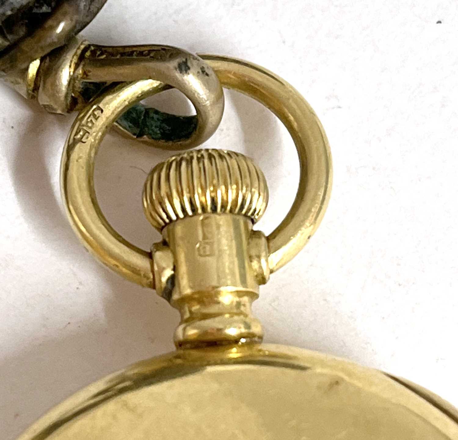 18ct gold ladies pocket watch, hallmarked in the case back 18, the pocket watch is not complete - Image 4 of 6