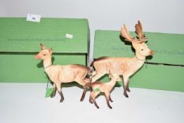 Modern John Beswick family of deer