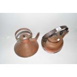 Two vintage copper kettles