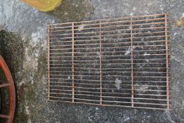 Vintage iron grate