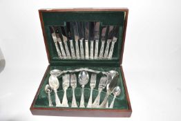 Canteen of silver plated cutlery