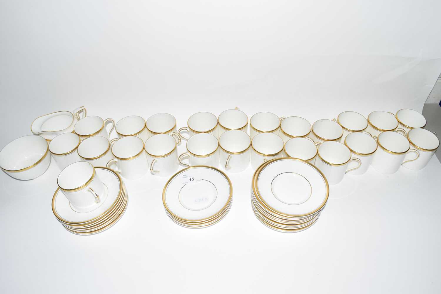 Quantity of Royal Worcester gilt rimmed coffee cans and saucers plus other items - Image 2 of 2