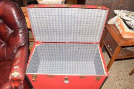 Vintage red trunk