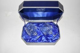 Boxed Stuart crystal brandy glasses