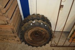 Pair of 17.5ins wheels with tyres