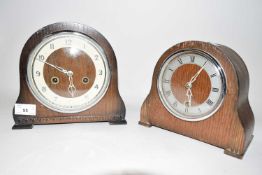 Smiths Enfield mantel clock and one other (2)