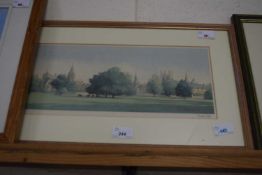 Valerie Petts (British, 20th century) New College, Oxford, chromolithograph, limited editon,