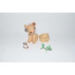 Mixed lot comprising a Sylvac model of a dog, a further model of a toad and other ornaments