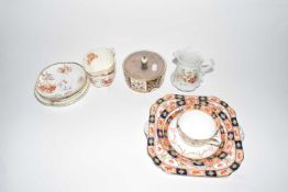 Mixed Lot: Various tea wares plus a further Wedgwood container with silver plated lid