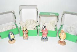 Four John Beswick Wind in the Willows models