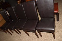 Set of five modern dining chairs