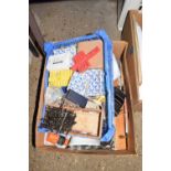 One box of various assorted garage clearance items